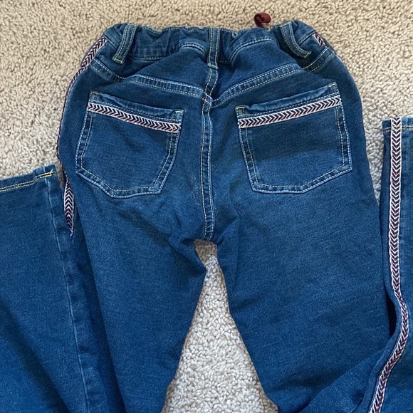 Matilda Jane - Dark Blue Side striped Jegging Jeans - Picture 9 of 10